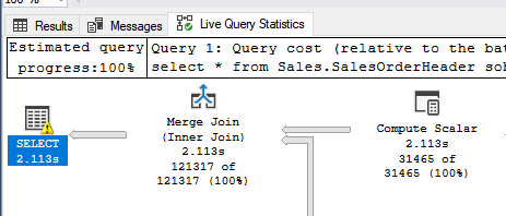 Live Query Tab